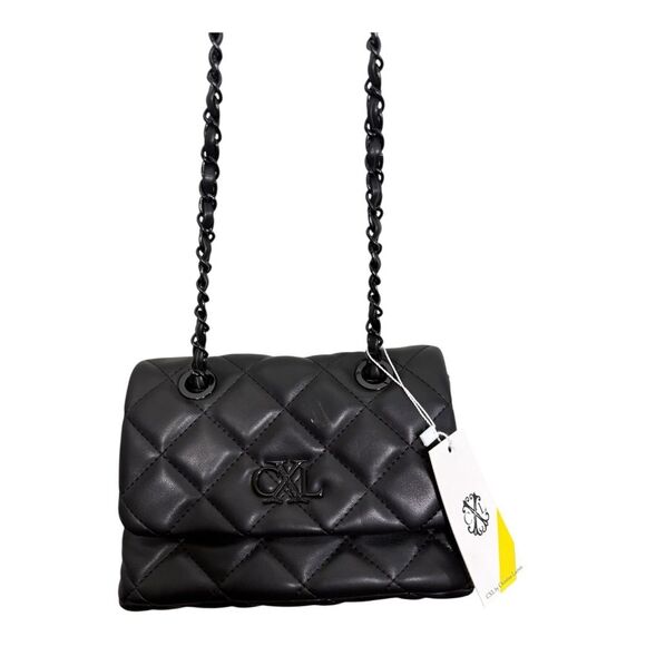 Christian Lacroix Handbags - NWT Christian Lacroix Beckon Quilted Shoulder Crossbody Vegan Minimalist Black